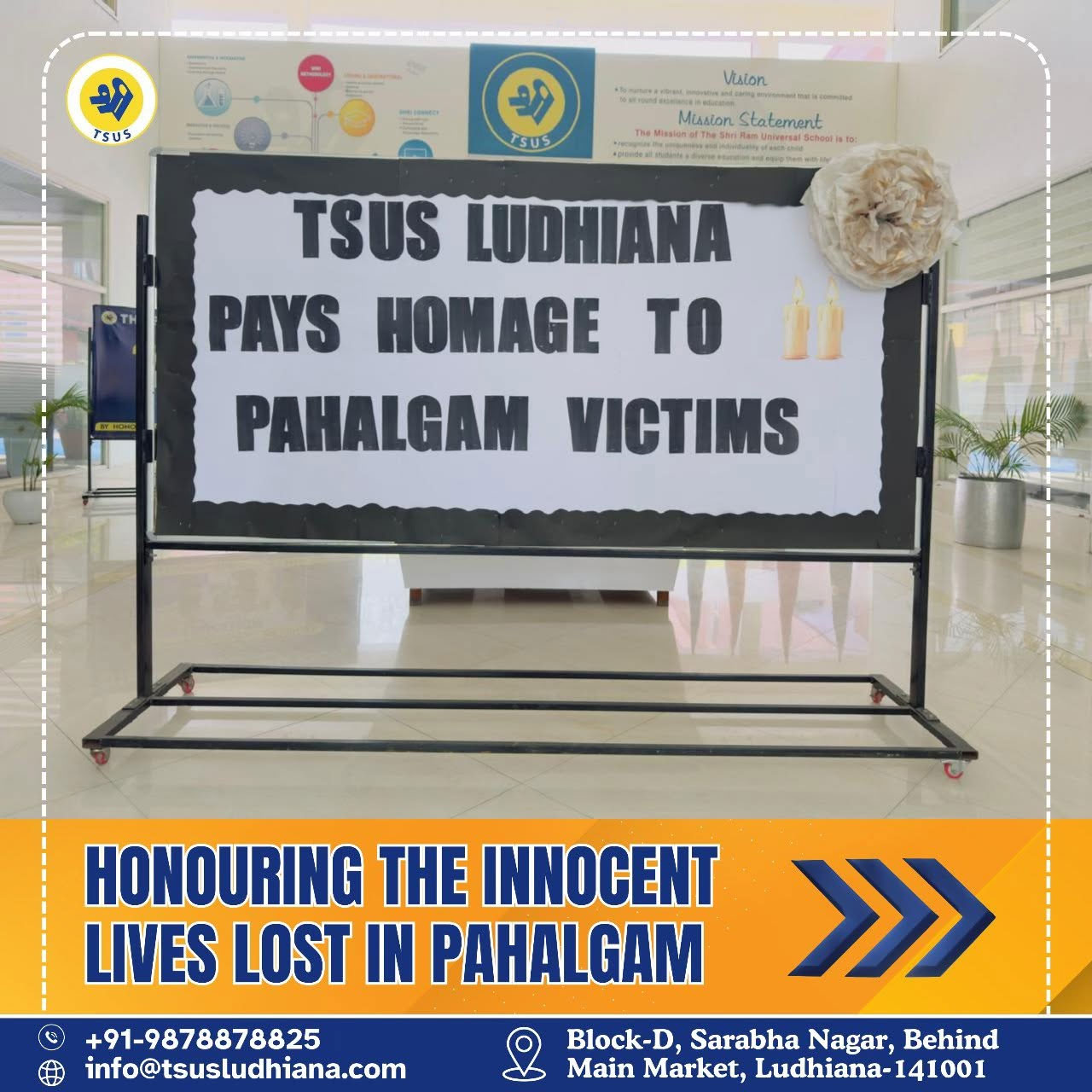 TSUS Ludhiana Pays Homage to Pahalgam Victims image 1