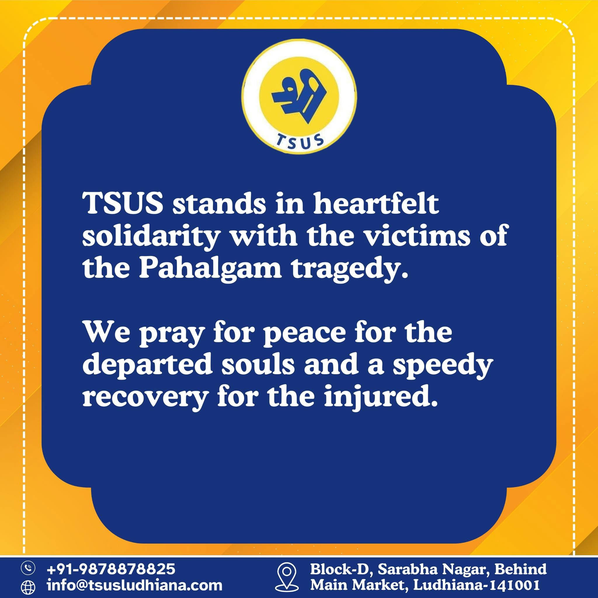 TSUS Ludhiana Pays Homage to Pahalgam Victims image 4
